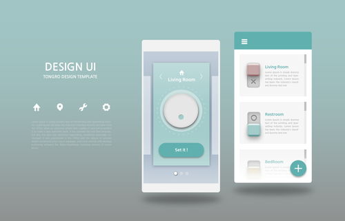 手机应用 播放软件 一键播放 ui界面设计psd tid313t000294 y1206待整理