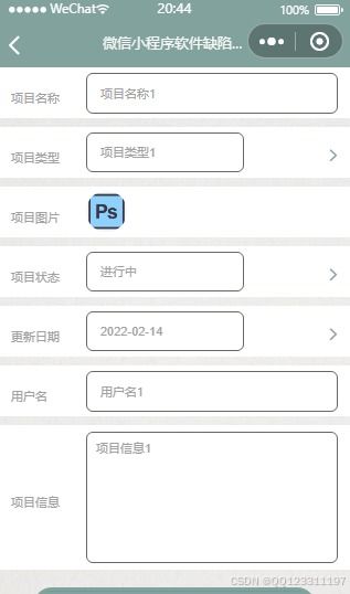 基于微信小程序的软件缺陷管理系统 毕业设计